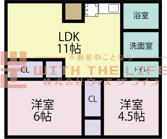 ハイツ平川【キャッシュバック対象物件】の間取り