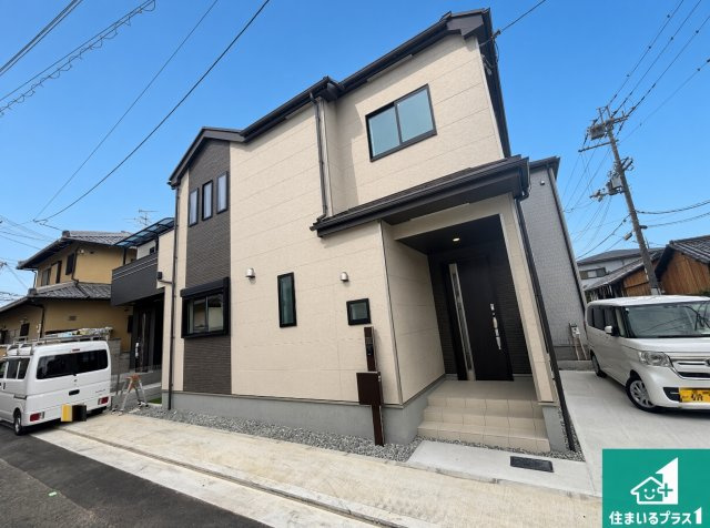 ♦堺市東区日置荘西町　新築一戸建ての外観|お客様に長く安心して住んでいだだける事にこだわった家づくり！住んでからのアフターサービスにもしっかりと取り組んでいます！
