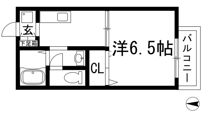 【間取り】 | シュロス甲東園A・B棟