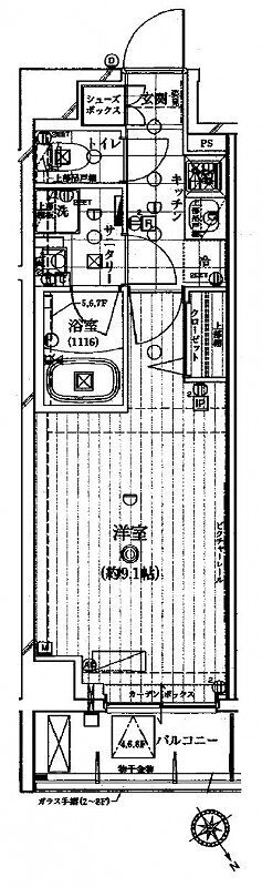 レガリス門前仲町パークサイドの間取り