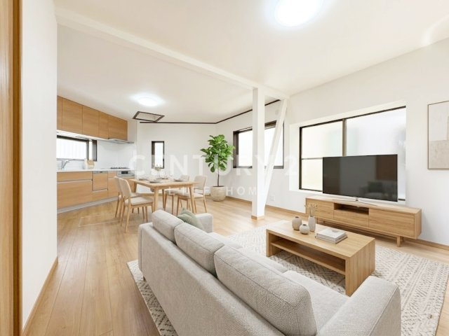 【居間・リビング】 | 戸建 横浜市青葉区荏田町 | ゆったり過ごせるリビングです