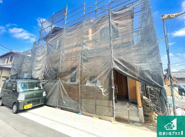 堺市東区日置荘西町　新築一戸建ての外観|現在の進捗状況です！順調に作業進行中、完成が待ち遠しいです！詳細の間取り等、お気軽にお問い合わせください！