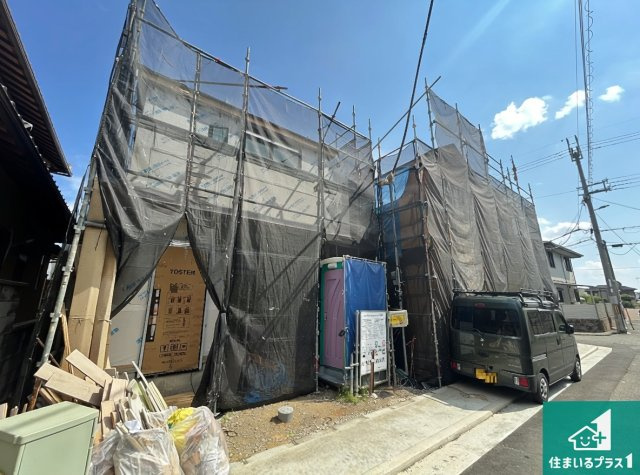 堺市東区日置荘西町　新築一戸建ての外観|現在建築中！落ち着いた街並みで新生活を始めることが出来そう！周辺の物件も併せてご紹介させて頂きます！