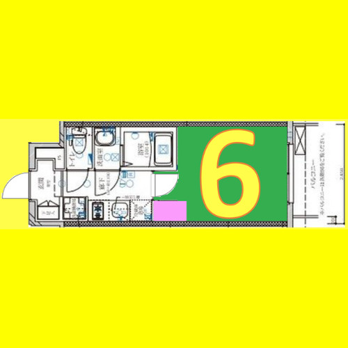 ディアレイシャス名古屋大須通　名古屋市賃貸　仲介手数料無料の間取り