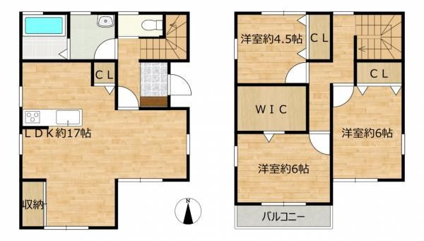 【間取り】 | 嘉麻市上臼井　中古一戸建☆仲介手数料半額☆