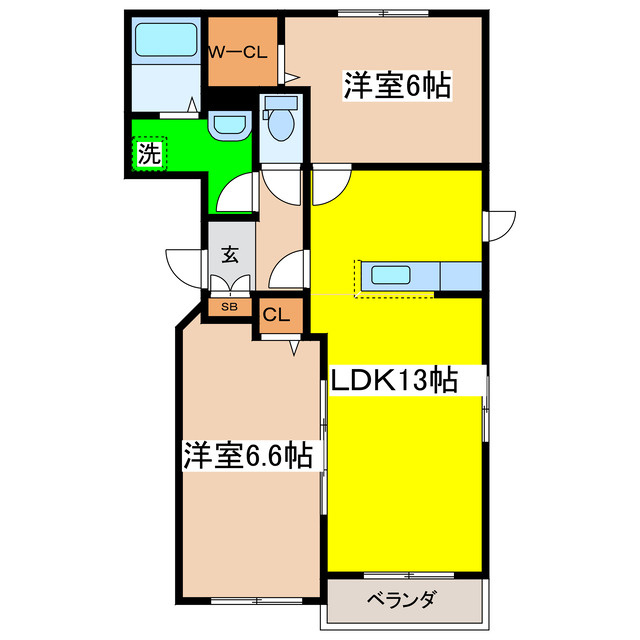 グレートアベニューの間取り