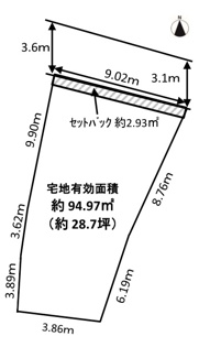 【土地図】 | 田中里ノ内町　売土地