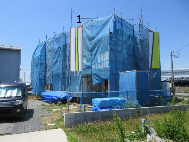 【仲介手数料無料】新築戸建　滑川町月輪大堀1601-1の前面道路含む現地写真