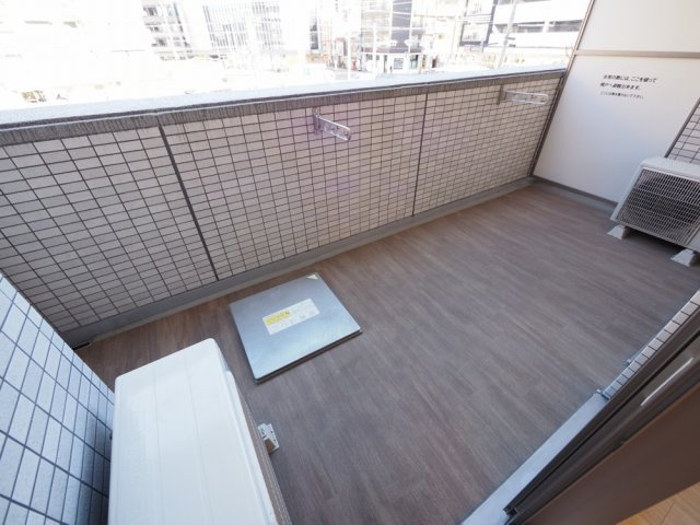 Dimus福島のバルコニー