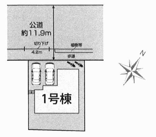 茅ヶ崎市堤2期　新築戸建全1棟　の区画図