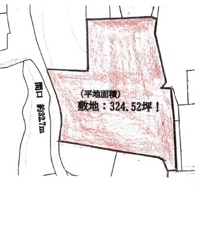 たつの市揖西町南山　売地の区画図
