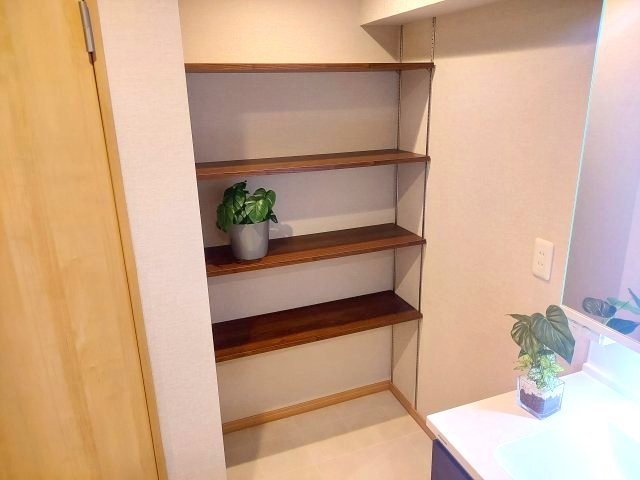 逆瀬川グリーンハイツA棟の収納|洗面収納