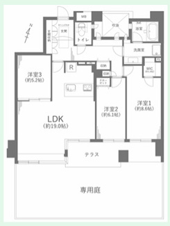  | お庭のある暮らし【東山公園シティハウス】✨️仲介手数料無料✨️東山小学校・東星中学校