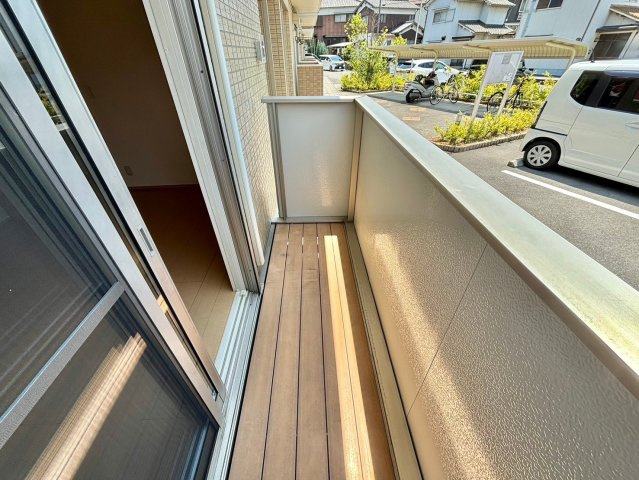 オークス中島のバルコニー