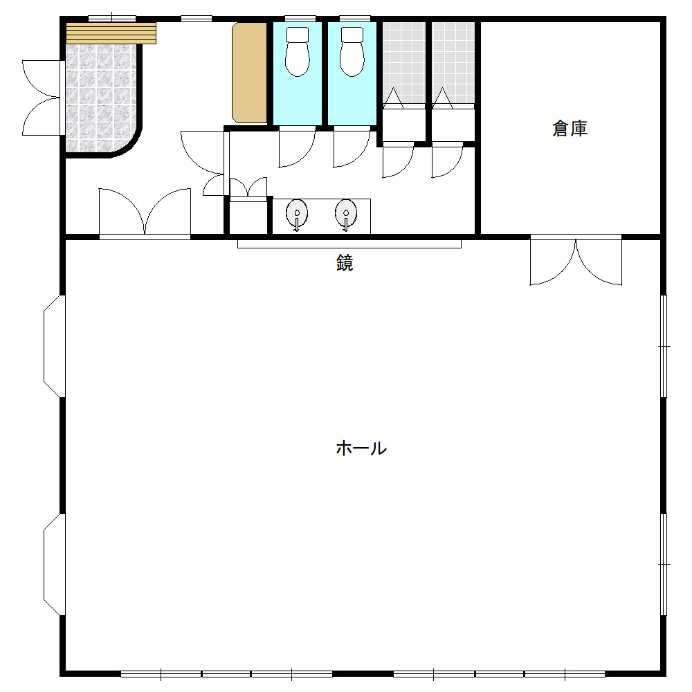 蒲郡市神明町　貸店舗・事務所の間取り