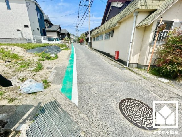 大津市南志賀２丁目　1期　1号棟の前面道路含む現地写真|4月14日　現地写真更新
