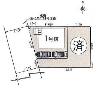 海老名市門沢橋第19の区画図