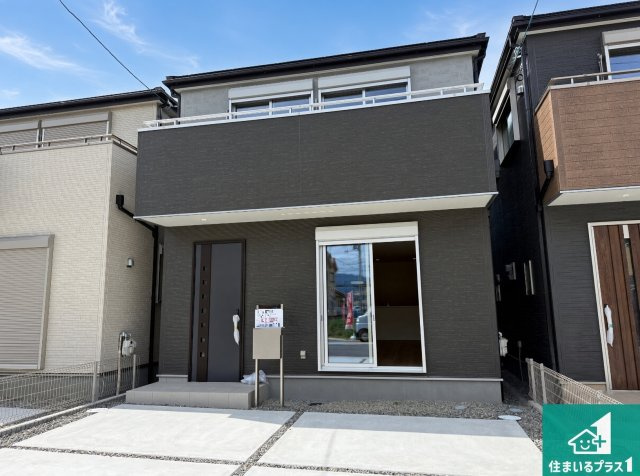 3(土)4(日)現地説明会！◆富田林市甲田　新築一戸建ての外観|お客様に長く安心して住んでいだだける事にこだわった家づくり！住んでからのアフターサービスにもしっかりと取り組んでいます！