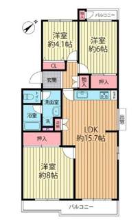 【間取り】 | 北緑丘第４住宅１７棟