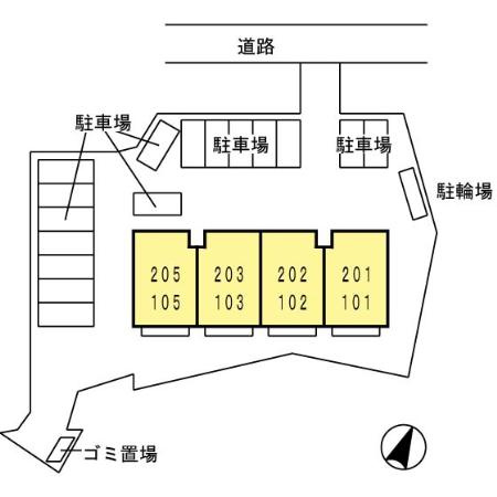 セジュールＪｉｎの区画図