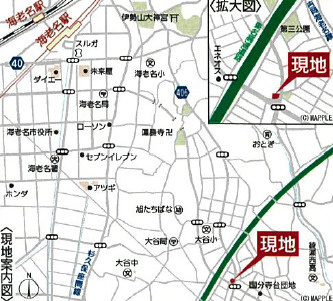 海老名市国分寺台第16の地図
