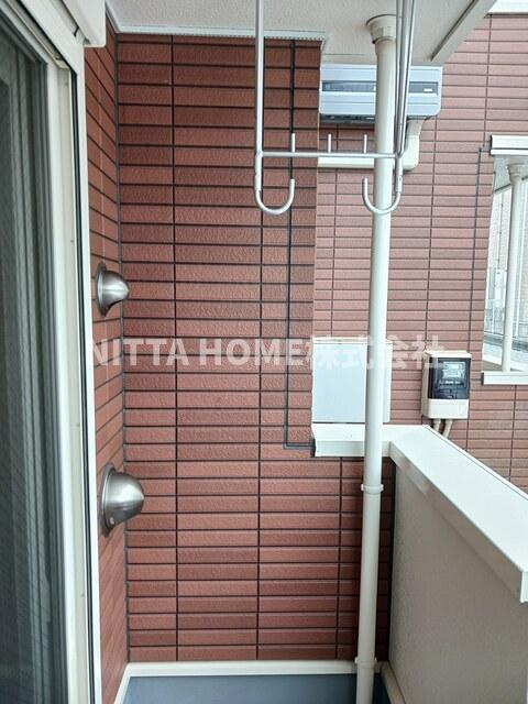 朝来市和田山町平野のアパートのバルコニー|南西向きのバルコニーです＊