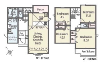 西尾市今川町01期　新築分譲住宅　全3棟　1号棟の間取り