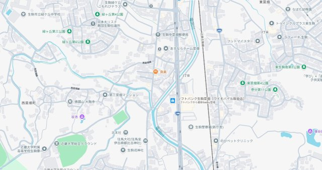●5(土)6(日)現地説明会！　生駒市中菜畑　ラスト1邸　の地図