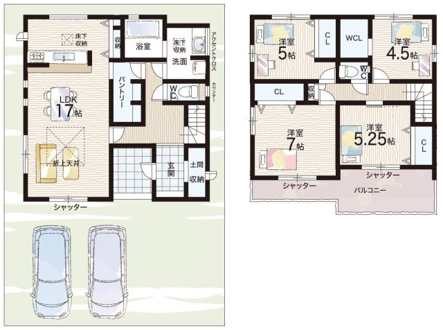 ●29(土)30(日)現地説明会！　生駒市中菜畑　ラスト1邸　の間取り|5号地