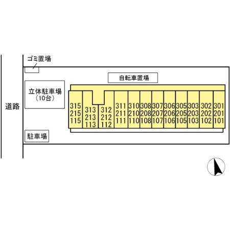 第３エーデルハイムの区画図