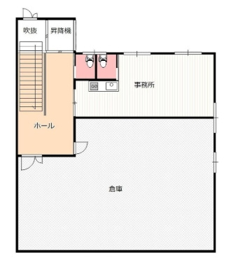 堺区中之町西　貸事務所兼倉庫の間取り
