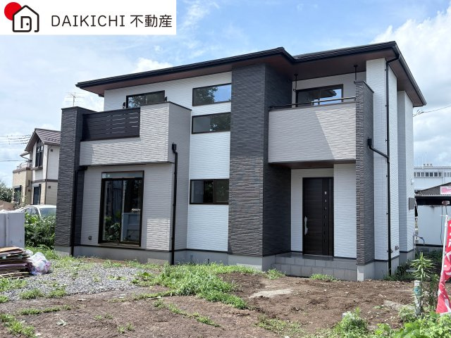 【外観】 | 比企郡滑川町月輪大堀　新築戸建　全8区画　1号棟 | 1号棟　7/3撮影