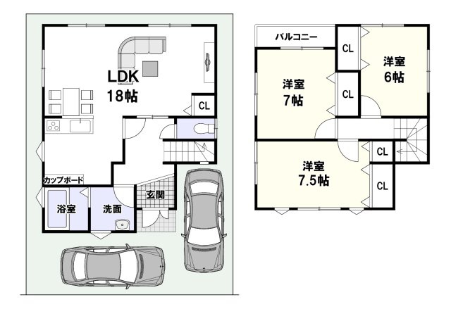 東城山町の間取り