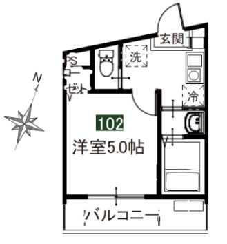 MELDIA桜区田島3丁目No.2の間取り