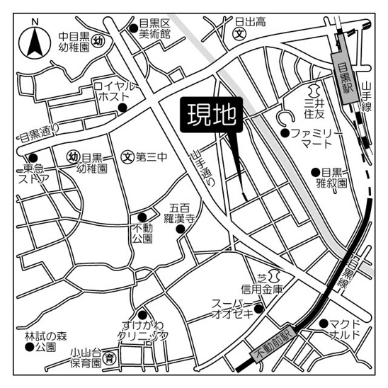 【地図】EN下目黒 