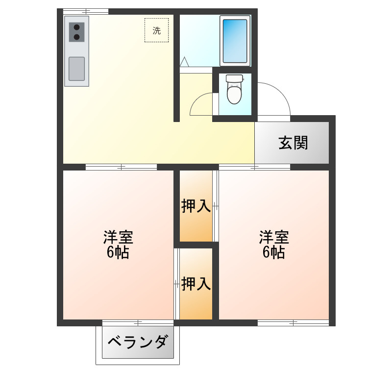 レジデンス横山の間取り