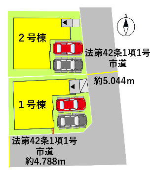 よかタウン／東区東本町１期／2号棟の区画図