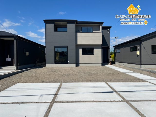 吉田町住吉9期／の前面道路含む現地写真|2号棟（向かって左から1・2・3号棟）
