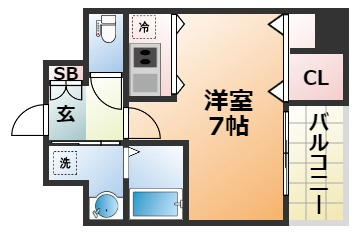 TOYOTOMI　STAY　Premium神戸湊川公園の間取り