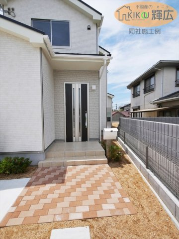 明石市魚住町西岡1594（全4棟）Ｄ号棟の庭|同社施工例です。