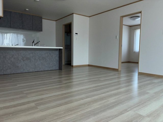 北見市美山町西５丁目４７番地８１　新築平屋建の居間・リビング