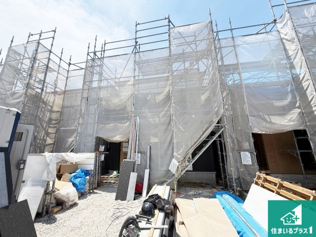 富田林市甲田　新築一戸建ての外観|現在建築中！落ち着いた街並みで新生活を始めることが出来そう！周辺の物件も併せてご紹介させて頂きます！