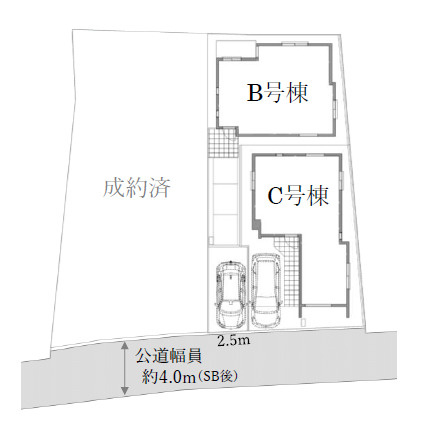 板橋区西台1丁目　制震装置×ロフト　省エネ住宅　全2棟の区画図