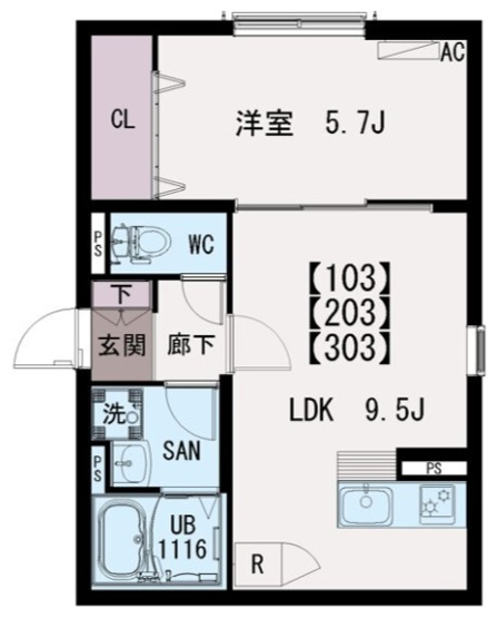 【間取り】 | IRIS  COURT  TX六町