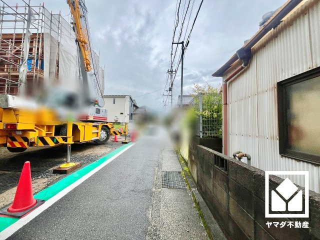 大津市南志賀２丁目　1期　2号棟の前面道路含む現地写真|4月14日　現地写真更新
