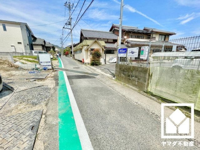 大津市南志賀２丁目　1期　2号棟の前面道路含む現地写真|4月14日　現地写真更新