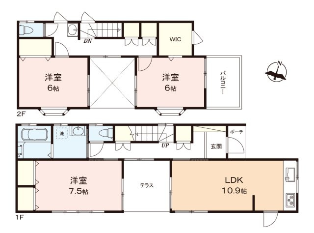 ふじみ野市大井中央２丁目の中古一戸建の間取り|全室クロス張替などリフォーム済みでキレイな住まい♪
即入居可能です。