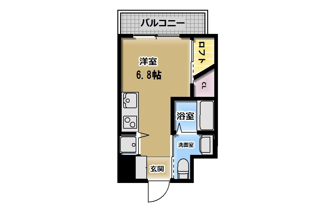 コーラルポワント難波WESTの間取り