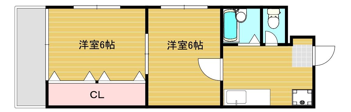 姪浜西ハイツの間取り