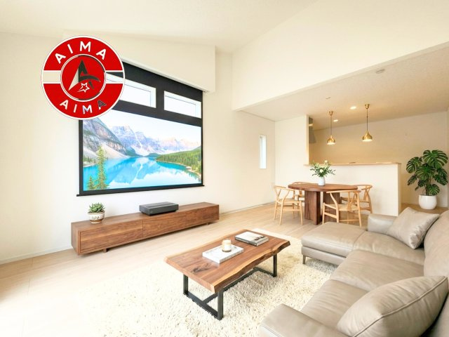 糟屋郡志免町桜丘3丁目第7-1棟（1号棟）の居間・リビング|うららかな陽射しがどのお部屋にも降り注ぎますように、快適さを追求した間取設計。得難い立地環境での生活を恵みの豊かな永住の地へと変えてくれます。※写真内の家具はCGを合成したものです。